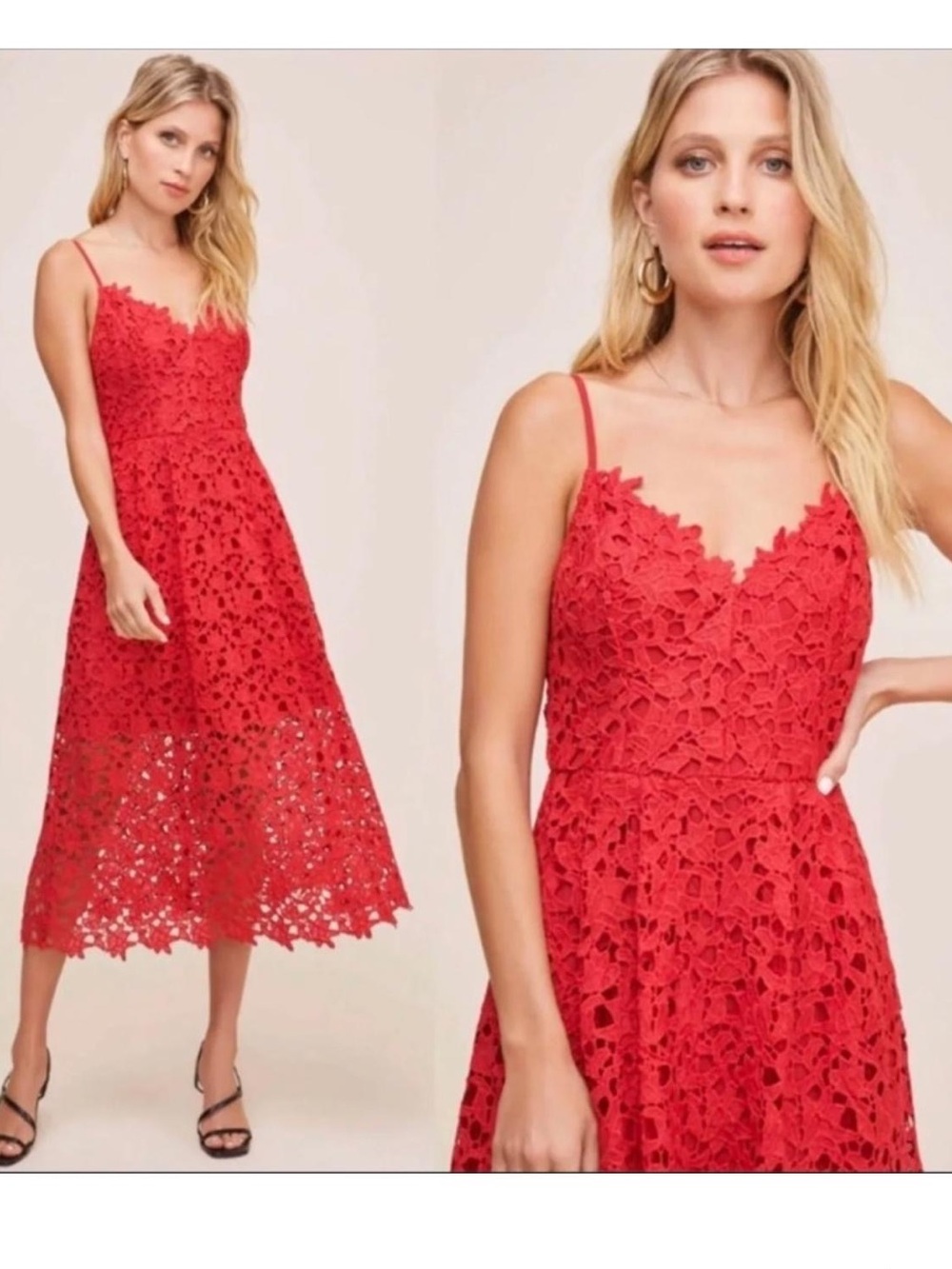 ASTR The Label LACE A LINE MIDI DRESS Sz: S